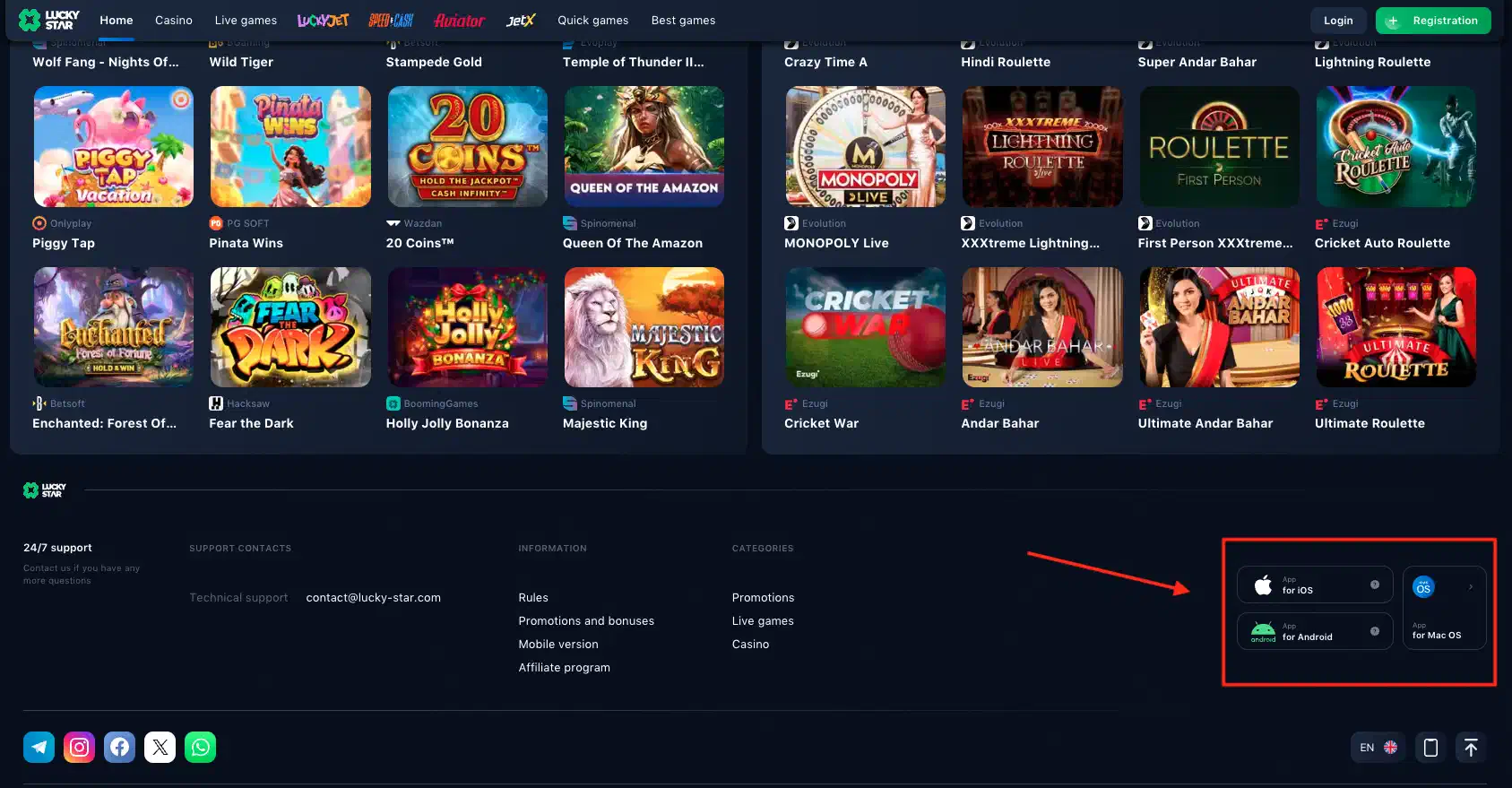 Lucky Star official site